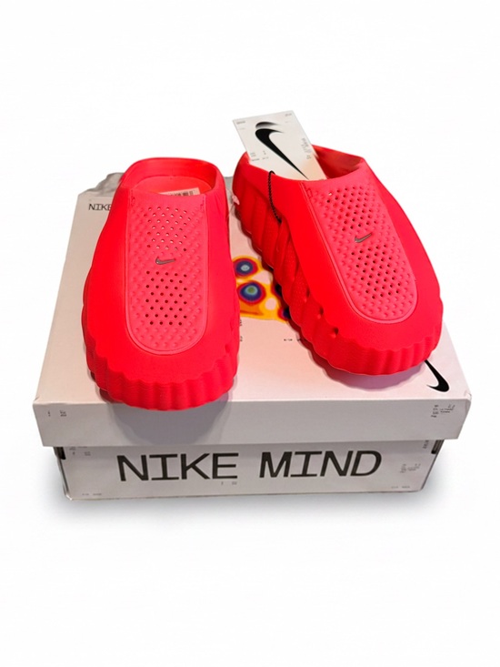 Nike Shoes - New Nike Mind 001 Mules (Unisex Size: Women's 6 / Men's 4.5) - Solar Red/Chrome